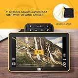 KODAK RODFS70 Kodak Slide And Scan Digital Film Scanner 7 Inches Max - Large 7 Inches LCD Screen, Convert Color and B and W Negatives and Slides 35 mm, High Resolution 22 MP JPEGs,Black