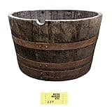 Extra Large Oak Whisky Barrel Tub/Planter – Half Barrel Hogshead - 72cm wide x 45cm tall Approx