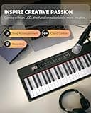 Donner Digital Piano Keyboard Velocity-Sensitive 88 Keys with Removable Piano Stand, Compact Beginner Home Electric Piano with Split Mode, LED Digital Tube for Display, and Triple Pedal DEP-08