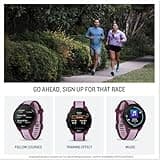 Garmin Forerunner 165 GPS 43mm Running Smartwatch, Lightweight, AMOLED Touchscreen, Advanced Training, Insights and Features, Safety & Tracking Features, up to 11 days Battery Life, White