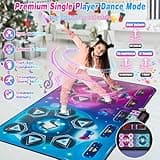 Upgraded Extra Large Electronic Dance Mat Toys, Kids Dance Mats for Single/Double Players, Music Dance Pad with LED Light, Dancing Game Toy as Christmas Birthday Gift for Kids Girls Boys 3-12 Year Old