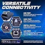 Region Free Blu-ray Player Compatible with Sony BDP-S1700 | Multi-Region Code Free (Blu-ray A B C, DVD REGIONS 0-8) | Full HD 1080p Playback | Dynastar 6FT HDMI included in Bundle