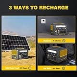 VTOMAN Jump 600X Portable Power Station 600W - 299Wh Solar Generator LiFePO4 Battery Power Station with 600W Pure Sine Wave (Surge 1200W) AC Outlet, PD 60W USB-C, 3x Regulated 12V/10A DC for Camping