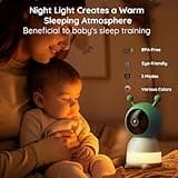 BOIFUN 2K WiFi Baby Monitor With Two Cameras, Night Light, App & 5" Split-Screen Control, Motion&Cry Detection, Auto Tracking, PTZ, Humidity & Temperature Sensor, 2-Way Audio, Custom Alert Area, Twins