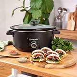 Russell Hobbs Slow Cooker [7L, 320W] (Cooks 8 Portions, Stainless Steel, Removable Ceramic Pot, 3 Temperature settings, Dishwasher Safe, Cool Touch Handles,) Matte Black Slow-Cooker 27720