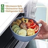 KAHEIGN 28Pcs Plastic Dinnerware Sets, 4 Sets Unbreakable Lightweight Plates, Cups, Bowls and Cutlery, Eco Friendly & Reusable Microwave & Dishwasher Safe Dish Bowl for Kids or Picnics