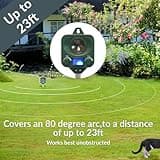 Pestbye® Battery Operated Motion Activated Waterproof Cat Repellent - Quick Fix Ultrasonic Cat Scarer with Ground Stake - Set of 2