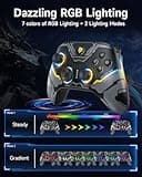 EasySMX X15 Wireless PC Controller with Hall Triggers, Hall Joysticks, Enhanced Bluetooth Game Controller,No Drift No Deadzone effect, Compatible with Windows PC, Android, Steam and Switch