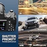NBD 64MP Digital Camera with 4K Video & 40X Zoom - 1080P HD Autofocus, EIS Stabilization for Photography Beginners (Black) (Black)