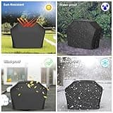 BBQ Cover Waterproof Heavy Duty Large BBQ Covers Large Heavy Duty Oxford Cloth Waterproof & Dust-proof Outdoor BBQ Grill Cover 170x61x117cm