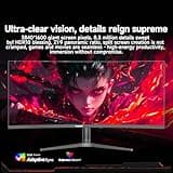 38 Inch Curved Gaming Monitor, 1500R PC Screen 144hz UWQHD 3840x1600, Curved Screen Computer Display with FreeSync & Eye-Care Technology, DP, HDMI, Ultra-Thin Bezel