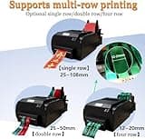 Upgraded Satin Ribbon Printer Machine,150mm/s, Digital Ribbon Printer 200dpi Foil Stamping Printer,Supports 50+ Languages for Gift Wrapping,Singlerow