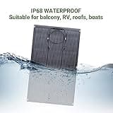 ALLPOWERS SF200 200W Flexible Solar Panel with IP68 Waterproofing ETFE Photovoltaic Solar Module, 32V Off-Grid Semi-Flexible Mono Solar Panel for Roof RV Motorhome Boat Cabin Van Uneven Surfaces