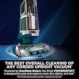 Shark PowerDetect Corded Upright Vacuum Cleaner with DuoClean Detect, Reverse Clean, Hair Wrap Plus, Anti-Allergen, Anti-Odour, Pet, Crevice & Multi-Surface Tools, Portable, 750W, 1.3L AZ3900UKT