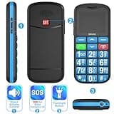 uleway 4G Senior Mobile Phone Unlocked with Bluetooth Charging Dock Handsfree Speakerphone High Volume Big Button for Elderly SIM Free Easy to Use Basic Phone SOS Emergency Button