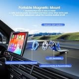 Avylet 7'' Wireless Car Stereo with Apple Carplay & Android Auto, Portrait & Landscape Screen, OTA, Magnetic Mount, Portable Car Stereo, GPS Navigation, Bluetooth/Voice Control/Mirror Link