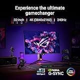 ASUS ROG Swift OLED PG32UCDM gaming monitor ― 32-inch 4K QD-OLED panel, 240Hz, 0.03ms (GTG), G-SYNC compatible, custom heatsink, graphene film, uniform brightness, 99% DCI-P3, True 10-bit, 90 W Type-C