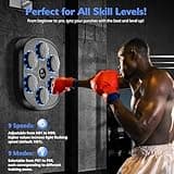 Music Boxing Machine, Smart Bluetooth Connection Boxing Machine, Boxing Training Equipment, Wall Mounted Smart Boxing Target, Boxing Game for Kids/Adult Family to Exercise Hand-Eye Reflexes