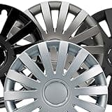 ALBRECHT automotive 49267 Car Wheel Trims Wind 17 " inches, 1 Set of 4 Units, Black Plus