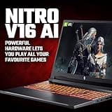 acer Nitro V16 AI ANV16-42 Gaming Laptop - AMD Ryzen AI 7 350, 16GB, 1TB SSD, NVIDIA GeForce RTX 5070, 16" WQXGA 180Hz, Windows 11, Black