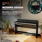 Roland F107 Digital Piano | Streamlined and Affordable Home Piano with Attractive Modern Design | Perfect for Beginners | Class-Leading Sound and Playability | Onboard Bluetooth® & More