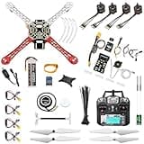 HAWK’S WORK F450 Drone Kit to build, DIY Quadcopter Set, Frame + Pixhawk + GPS + Power Module + ESC + Brushless Motor + Prop + Battery + RC Transmitter & Receiver + Guild Book & Video (Latest Upgrade)