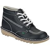 Kickers Women's Kick Hi Classic Ankle Boots | Extra Comfortable | Added Durability | Premium Quality, Blue, 6.5 UK
