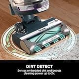 Shark PowerDetect Corded Upright Vacuum Cleaner with DuoClean Detect, Reverse Clean, Hair Wrap Plus, Anti-Allergen, Anti-Odour, Pet, Crevice & Multi-Surface Tools, Portable, 750W, 1.3L AZ3900UKT