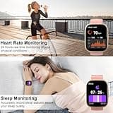 Smart Watch for Men Women Answer/Make Call, 1.95" HD Touch Screen Fitness Watch with Heart Rate/SpO2/Sleep Monitor/Step Counter, 100+ Sports IP68 Waterproof Activity Tracker Watch for Android iOS Pink
