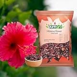 Puregro Hibiscus Flowers Whole Dried | 1kg | Pack of 1 | Hibiscus Tea Infusion | Flor de Jamaica | Dried Sorrel | Quality Ingredient for Brewing & Distilling