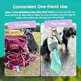 Adios - Compostable Dog Poop Bags, 120 Count (8 Rolls) - Rainbow Colours - Extra Thick, Leakproof, Odour Proof Dog Waste Bags - Made from Compostable Cornstarch - Easy Tear Rolls