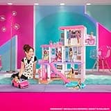 Barbie Convertible 2-Seater Vehicle, Pink Car with Rolling Wheels & Realistic Details, Gift for Children Age 3+