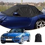 Car Cover Waterproof Replacement For Bmw Z3/Z4, Half Garage Car Cover Car Tarpaulin Windproof Half Cover For All-Weather Uv-Resistant Full Garage Rain Sun Dust Protection