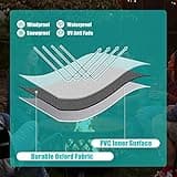 BBQ Covers, Gas Barbecue Cover Waterproof Gas Grill Cover Outdoor Covers for BBQ, Gas Grill BBQ Protection Windproof, Dust Protection, Rip-proof & UV Protection with Storage Bag - 147x61x117cm