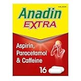 Anadin Painkiller Caplets Extra x16 tablets - Aspirin, Paracetamol, Caffeine