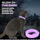 Cat Repellent Treatment, Cat Repellent Collars, Adjustable Cat Repellent Collar, Waterproof, Reflective, Natural Repellent Cat Collar(Single Pack, Purple)