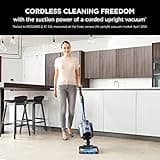 Shark Cordless Upright Vacuum Cleaner with Anti Hair Wrap, 60 Minute Run Time Battery, DuoClean Floorhead, Powered Lift-Away, LED Headlights, Dusting, Pet, Crevice & Upholstery Tools, Blue ICZ300UKT
