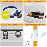 Ferplast SWING MICROCHIP L Universal Cat Flap for Dogs and Cats - 4 Closing Modes - Wind-Stopper System - Closing Shock Absorber - Magnetic Anti-Oscillation - Direction Indicator - White