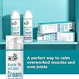CBDfx 1000mg CBD High Strength Muscle & Joint Cream with Caffeine, Menthol and White Willow Bark, Cooling CBD Cream, Cruelty Free, 50ml Hemp Cream