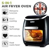 Tower T17039 Xpress Pro 5-in-1 Digital Air Fryer Oven with Rapid Air Circulation, 60-Minute Timer, 11L, 2000W, Black