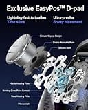 EasySMX Wireless Game Controller, D10 TMR Anti-Drift Joysticks Enhanced PC Controller,Dual-Mode Triggers,1000Hz,RGB,Mechanical,Bluetooth Gamepad for PC/Switch/Switch2/iOS/Android with Charging Dock