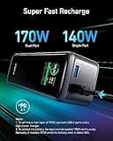 Anker Prime 27,650mAh Power Bank (250W), 3-Port Portable Charger, Smart App, Compatible with iPhone 16/15/14/13 Series, Samsung, Dell, AirPods, and More (Charging Base Not Included)