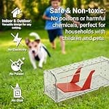 ROSHIELD 4 X Humane MOUSE Traps for Indoors and Outdoors, Duty Pest Trap for Catch Alive. Pets and Children Friendly. Reusable Rodent Mice Trap. Quick, Effective and Highly Sensitive Catcher