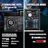 Denon DJ SC LIVE 4 Standalone DJ Controller with Stem Separation on 4-Decks, Wi-Fi Streaming, Build-in Speakers, Serato DJ and Virtual DJ Compatible