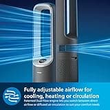 PHILIPS Air Performer 3-in-1: Purifier, Heater & Cooling Fan – Cleans 70m², Removes 99.97% of Allergens and Pollutants. HEPA Filter, Smart Sensors, Alexa, App. Quiet & Energy Efficient (AMF870/35)