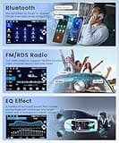 4G+64G Double Din Car Stereo Radio Android 13 Wireless Carplay Andorid auto Mirror Link, Rimoody 9'' HD Touchscreen GPS WiFi Bluetooth FM/RDS EQ-32 SWC Split screen Backup Camera