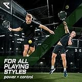 RYZE PEGASUS Padel Racket in 100% Carbon Fiber - Max Power + Control - Pro Paddle Racket for Adults EVA-17 Flex Foam - 360g Light & Durable - Paddle Tennis Racket + Free Carry Case Included