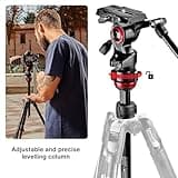 Manfrotto Travel Befree Live Aluminium Tripod Twist, Video Head, Black, compact (MVKBFRT-LIVEUS)