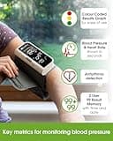 OxiPro BP2 Smart Blood Pressure Monitor with App - CE Approved Blood Pressure Machines - Universal Small to Large Cuff - Email BP Monitor Results to Your NHS Doctor via Included App - UK, White