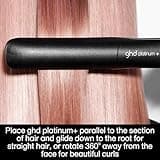 ghd Platinum+ Hair Straightener & Professional Styler in Black - More Strength, Shine & Colour Protection - for All Hair Types - (UK Plug)